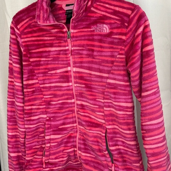 The North Face Girls Pink Fuzzy Lightweight Fleece Jacket 14 16 - Picture 4 of 8